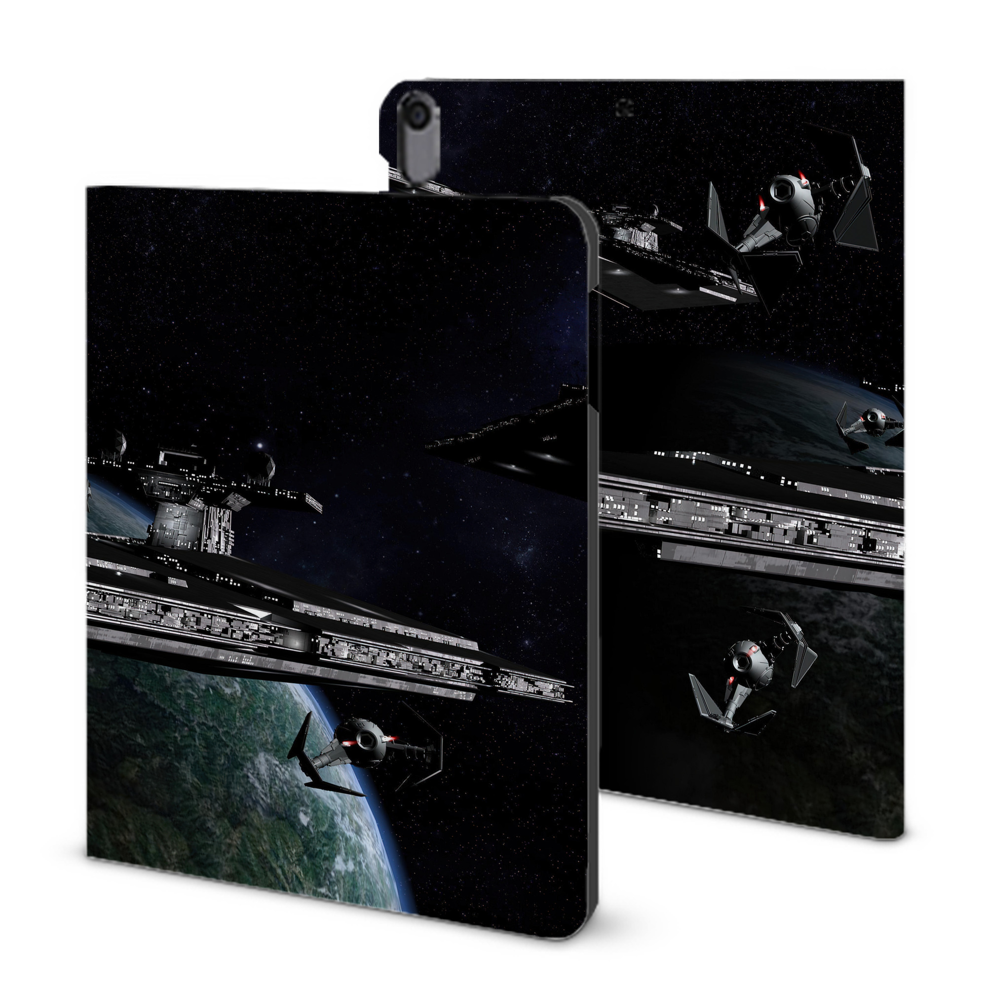 （画像用） スター・ウォーズ Star Wars IPad ケース ブック型 PUレザー TPU 耐衝撃 軽量 薄型 ペン収納なし 全面保護 IPad 各モデル対応